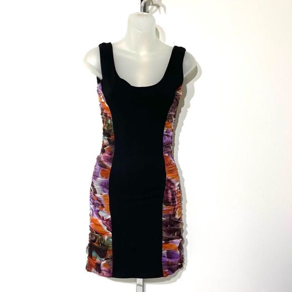 Minkpink Women's Ruched Bodycon Sleeveless Dress Multicolor Size Small NWT - Picture 1 of 16